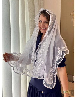 VÉU JULIA RETANGULAR  - cod 765