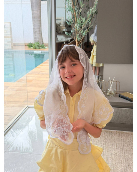 VÉU MELINA INFANTIL CÓD 983