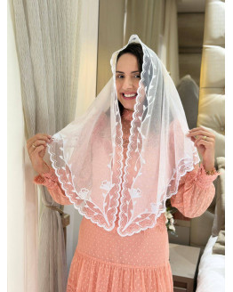 VÉU TULIPA CELESTE  CÓD 977