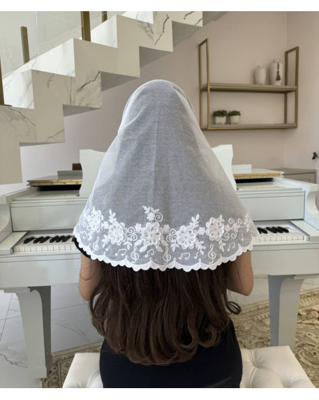 VÉU PRIMAVERA NOTAS MUSICAIS cód 751 VÉU PRIMAVERA NOTAS MUSICAIS cód 751