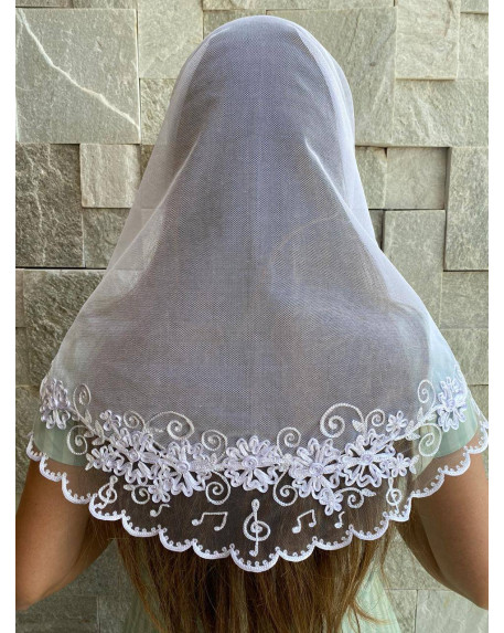 véu Miriam notas musicais cód 657