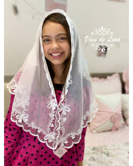 VÉU LAÇO DELICADO FILHA cód 707 VÉU LAÇO DELICADO FILHA cód 707
