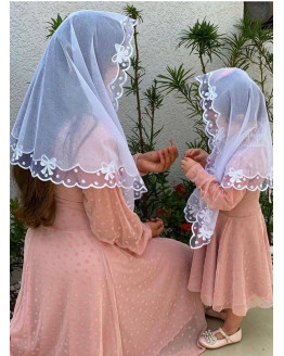 véu mãe e filha lacinho cód 724