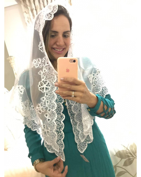 VÉU VIVIAN  florais  - cod 304