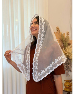 VÉU GRATIDÃO TULE ESPECIAL CÓD 987