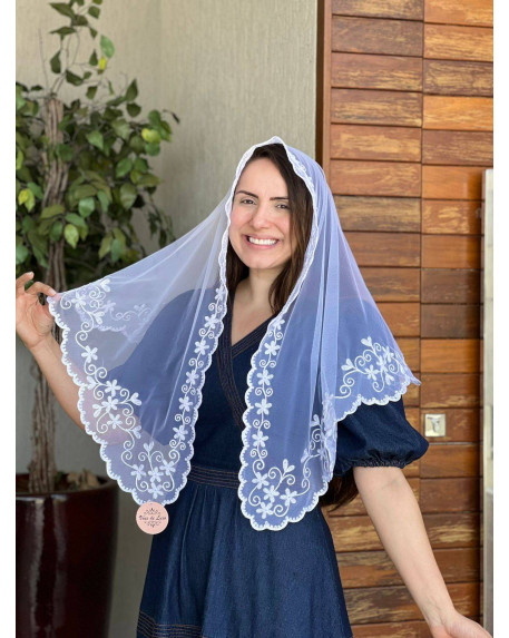 Véu joia tule frances cód 841 Véu joia tule frances cód 841