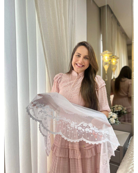 Véu Margarida poá cód 789 Véu Margarida poá cód 789