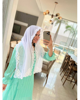 Véu Mariza retangular cód 808