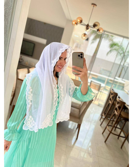 Véu Mariza retangular cód 808 Véu Mariza retangular cód 808