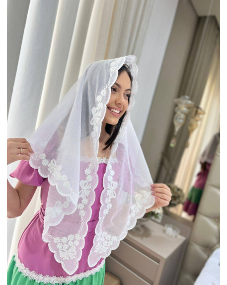 véu Mariza laços cód 805 véu Mariza laços cód 805