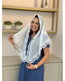 Véu cashmere tule frances cód 927