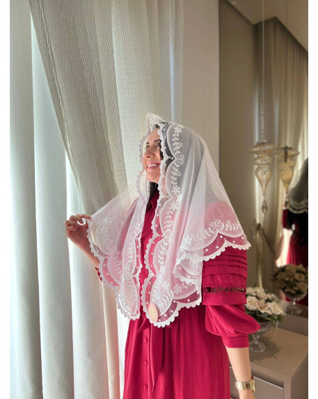 VÉU JULIA POÁ FLORAL cód 591 VÉU JULIA POÁ FLORAL cód 591