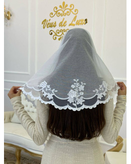 véu Sophia flores 3D cód 895